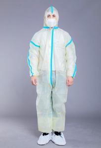 China Antistatic Dustproof 37g Hospital Disposable Coveralls wholesale
