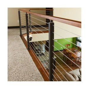 China Stainless Steel Cable Wire Balustrade For Stairs / Balcony Railing on sale