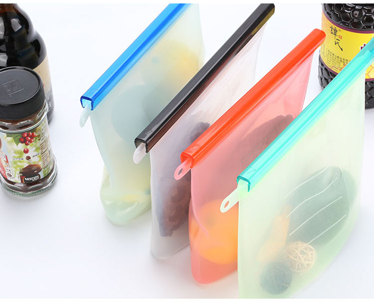 500ml 1000ml 1500ml Heat Resistant Silicone Food Storage Bags