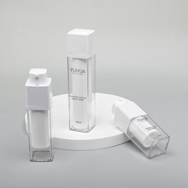 Liquid Foundation Dispenser PET Plastic Bottle Transparent Double Wall 15ml 30ml