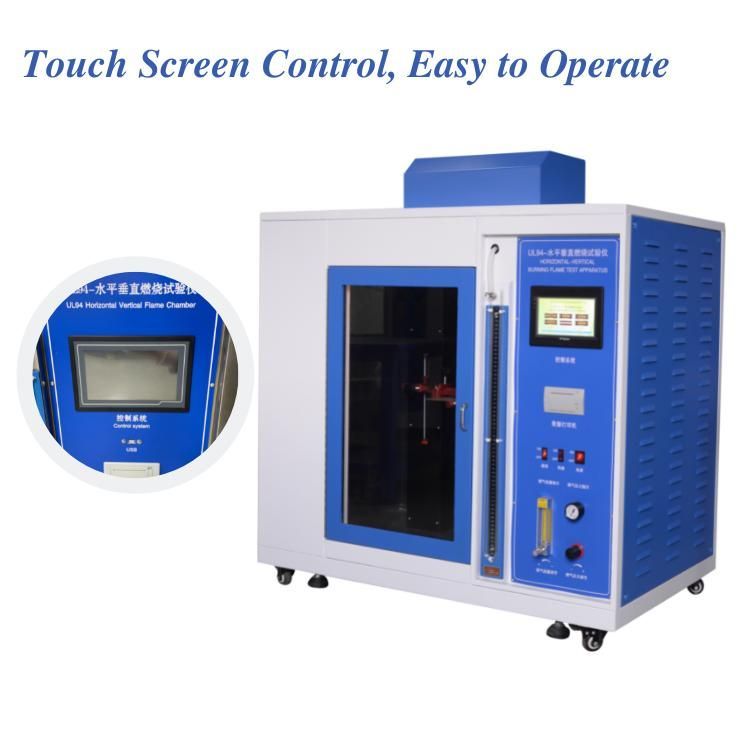 Lab Testing Machine UL94 Horizontal Vertical Flame Resistance Test Chamber for Plastic
