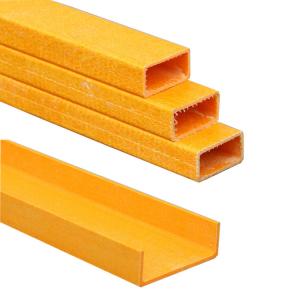 China Chemical Resistance Fibreglass Profiles Resin Polyester Fiberglass Extrusion Shapes wholesale