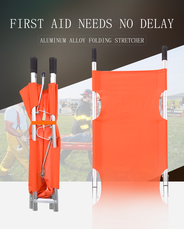 Rescue Folding Medical Stretcher Patient Collapsible Stretcher Ambulance