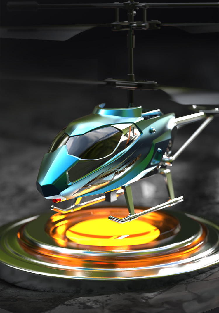 Crash Resistant 3.5-inch Remote Control Helicopter USB Charging for Plastic Flying Toys