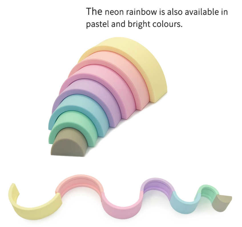 EN71 Silky Smooth Baby Silicone Toys Food Grade Silicone Building Blocks