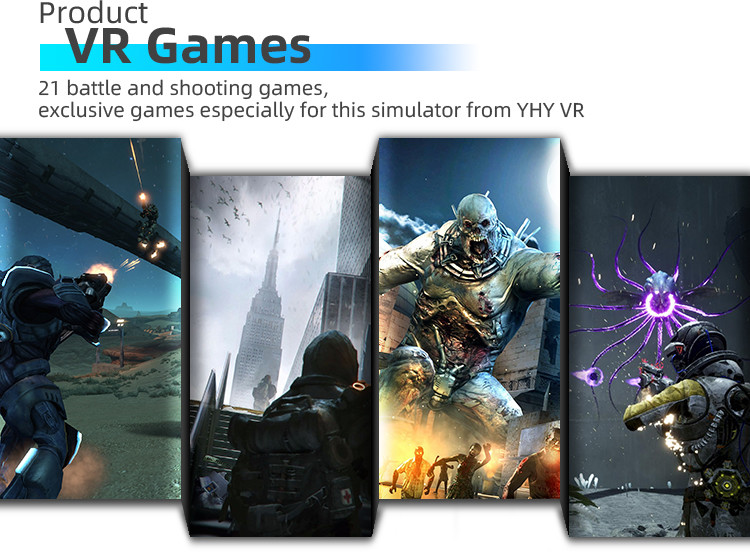 9D VR Shooting Simulator Oculus 4 Players Virtual Reality Game Machine