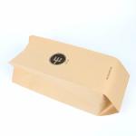 Custom Logo Printed Paper Bread Bag Brown Kraft Greaseproof