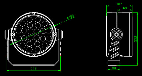 Outdoor 6500K 30 Watt LED Flood Light With Pir