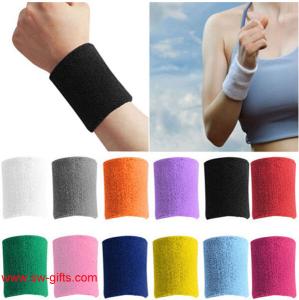 China Sport wristband Unisex Cotton Sweat Band Sweatband Arm Band Wristband Tennis Basketball wholesale