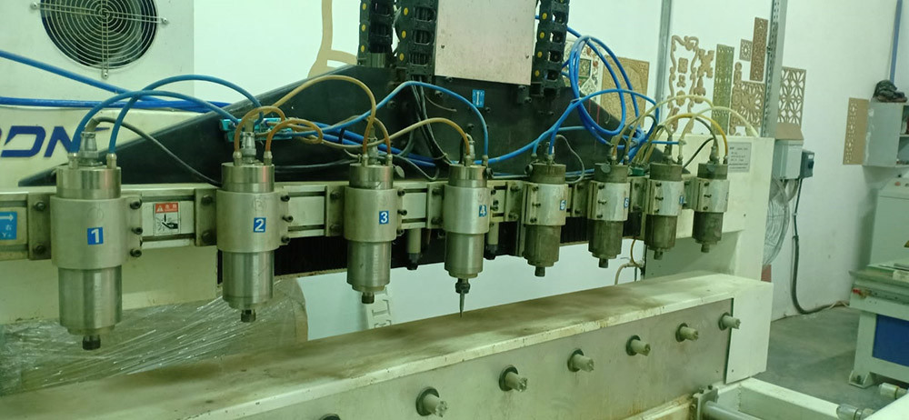 HQD GDZ-23 2,2 KW Vier Lager Wasser GeküHlter Spindel Motor 80mm ER20 4 Lager 235mm CNC-Spindel 2,2 KW