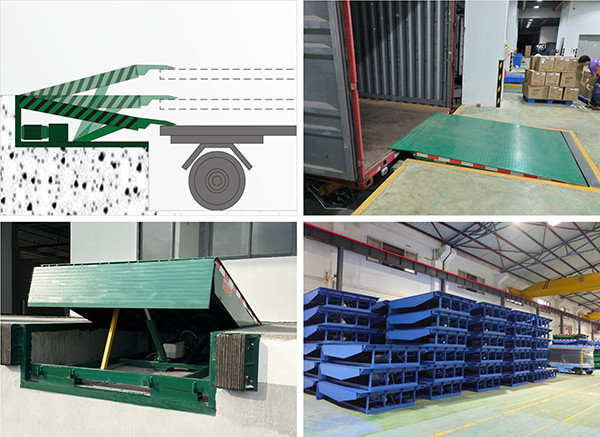 Adjustable Hydraulic Fixed Dock Leveler Plate Stationary Elevator For Truck Container