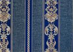 Economical Concise European Style Wallpaper , Striped Damask Embossed Wall
