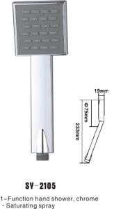China Hi Quality Square Hand Shower wholesale