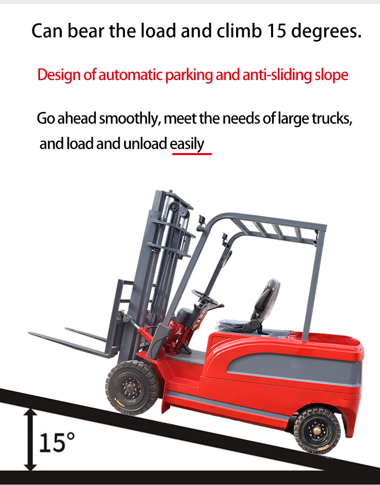 1.8ton 2500 Kg 24v100ah Tyre 2.5 T Dc Motor 3t Narrow Freight Trucks 2t Capacity Wheel Electric Forklift 4 Wheels Lithiu