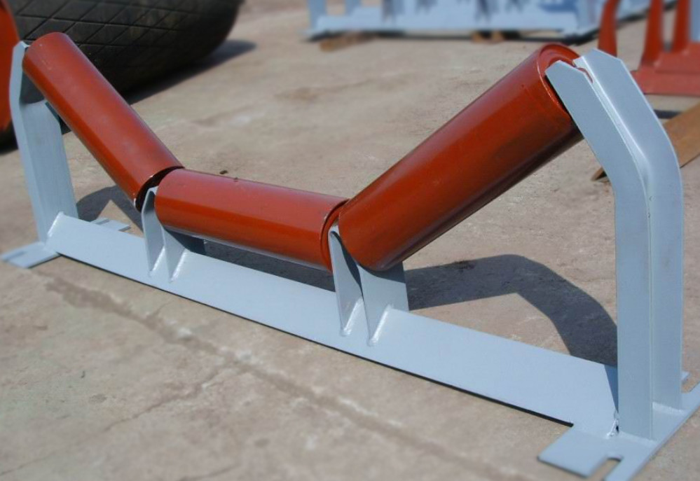 Trough Idler Roller 108mm Diamater 315mm Length Conveyor Spare Parts