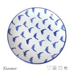 Custom Decal Ceramic Dessert Plates , 8.25 Inch Cream Stoneware Dishes Eco