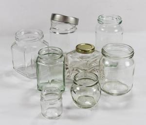 China High quality clear hexagonal glass jars wholesale