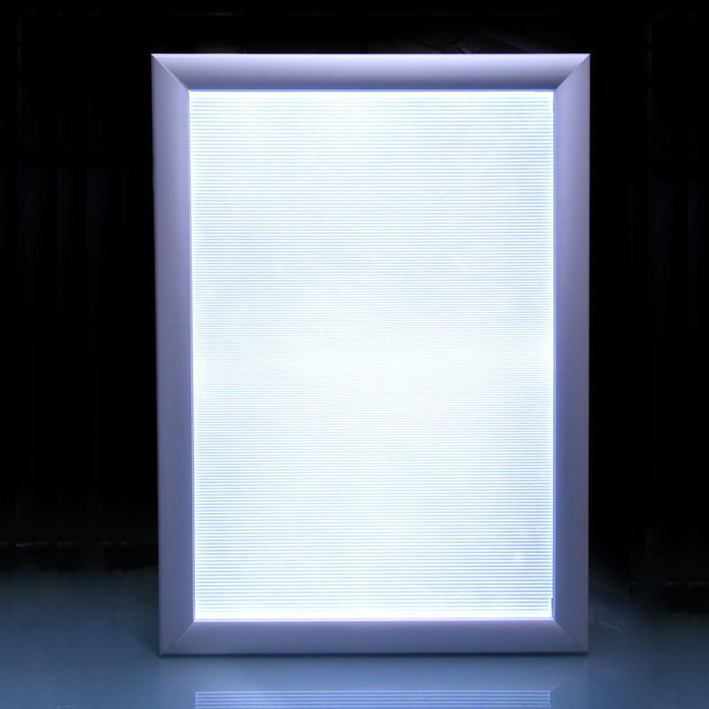 ROHS Clip Outdoor Led Light Box Signage Clear White