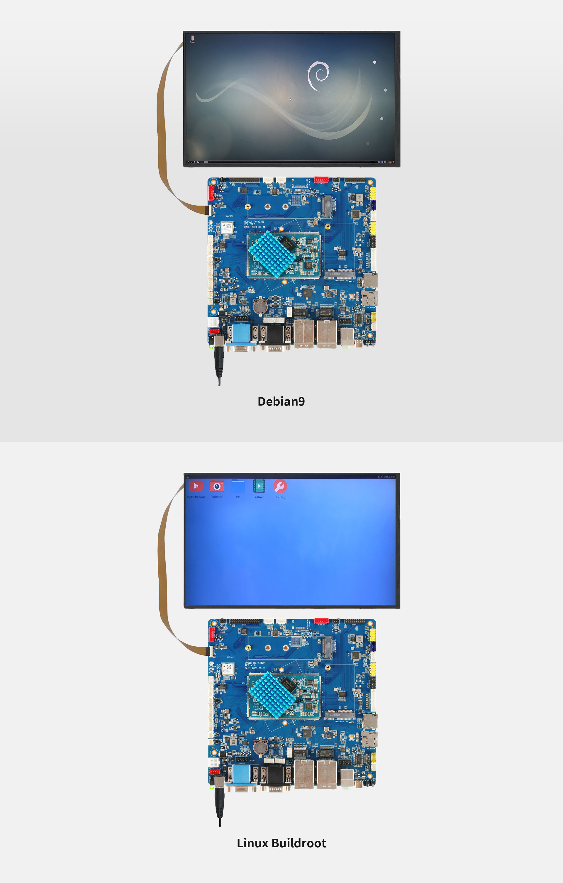ITX-3399 Intelligent Industrial Computer Mainboard 8Ω·6W dual-channel audio amplifier output