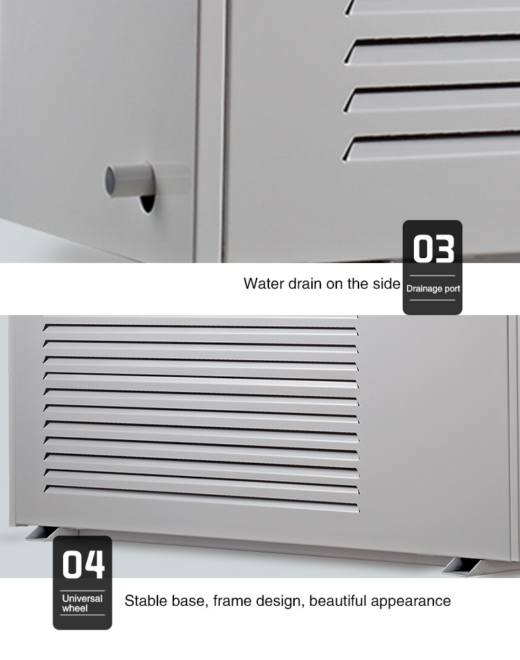 Concealed Wall Ceiling Mounted Dehumidifier Indoor Pool Duct 1550W