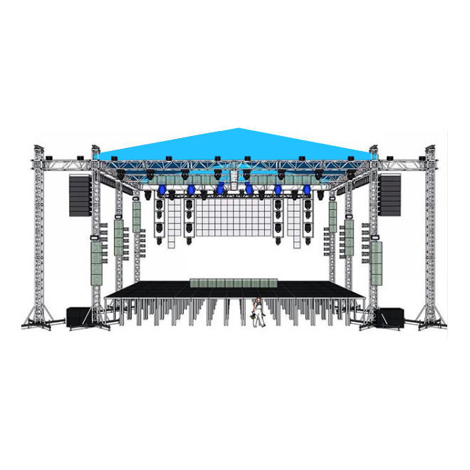 Aluminum indoor outdoor concert Stage Lighting Truss Display