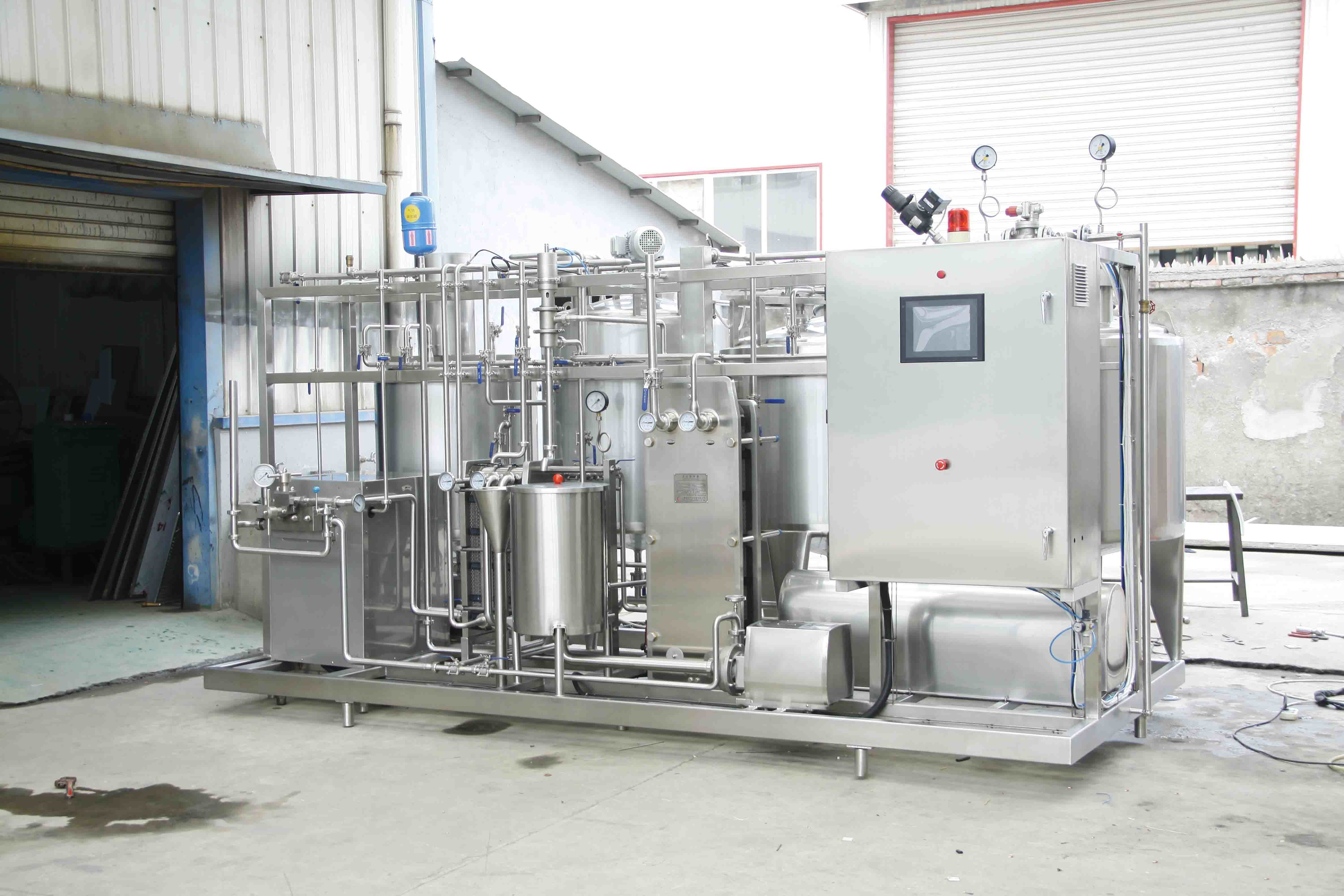 High Cost Performance Customized Flavored Milk Production Plant Complete Banana/Vanilla Milk Processing Line Milk Machine With PLC