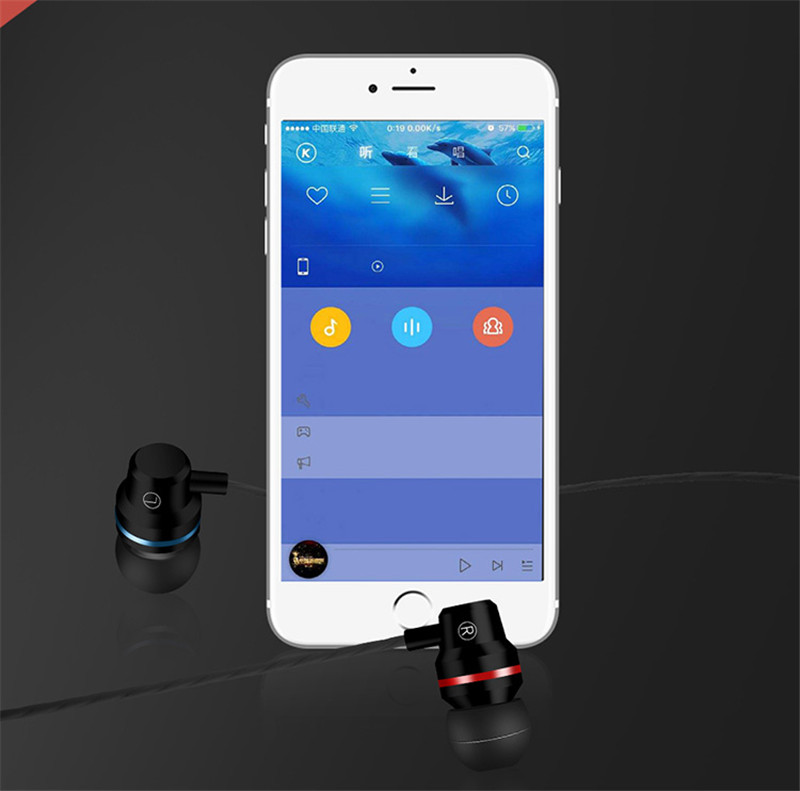 HZD1811E small ear buds with mircophone volume control answer calling and ring off earphone with 6 u Speaker Φ10mm
