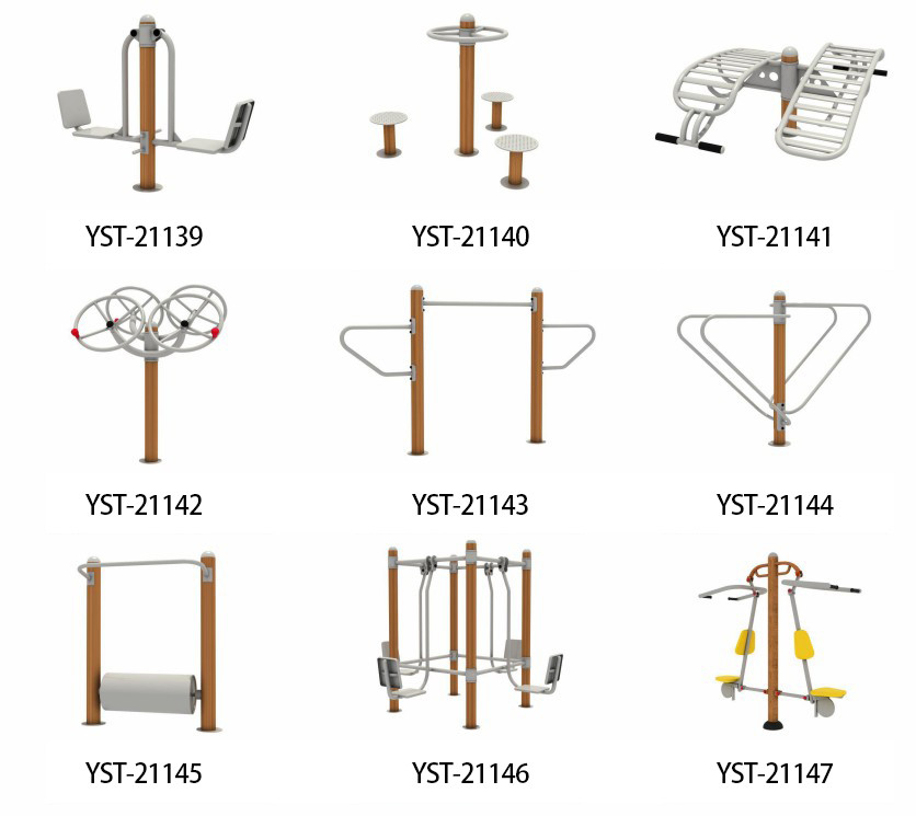 Modular Outdoor Workout Equipment Galvanized Pipe Outdoor Exercise Equipment