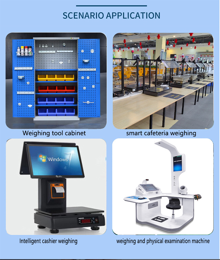 Intelligent Home Appliance Digital Bench Scale for IoT RS232 485 Bluetooth 4G Nonlinear 0.01%FS 5.5-12VDC 1g Accuracy
