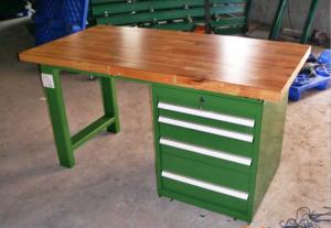China Powder Coating Stainless Steel Industrial Workbenches With Drawers wholesale