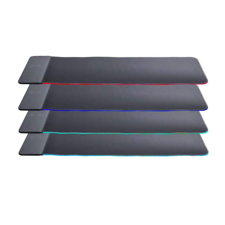 Wireless Charging RGB Gaming Mouse Pad Extra Large Mousepad Non-Slip Rubber Base Computer Keyboard Mat