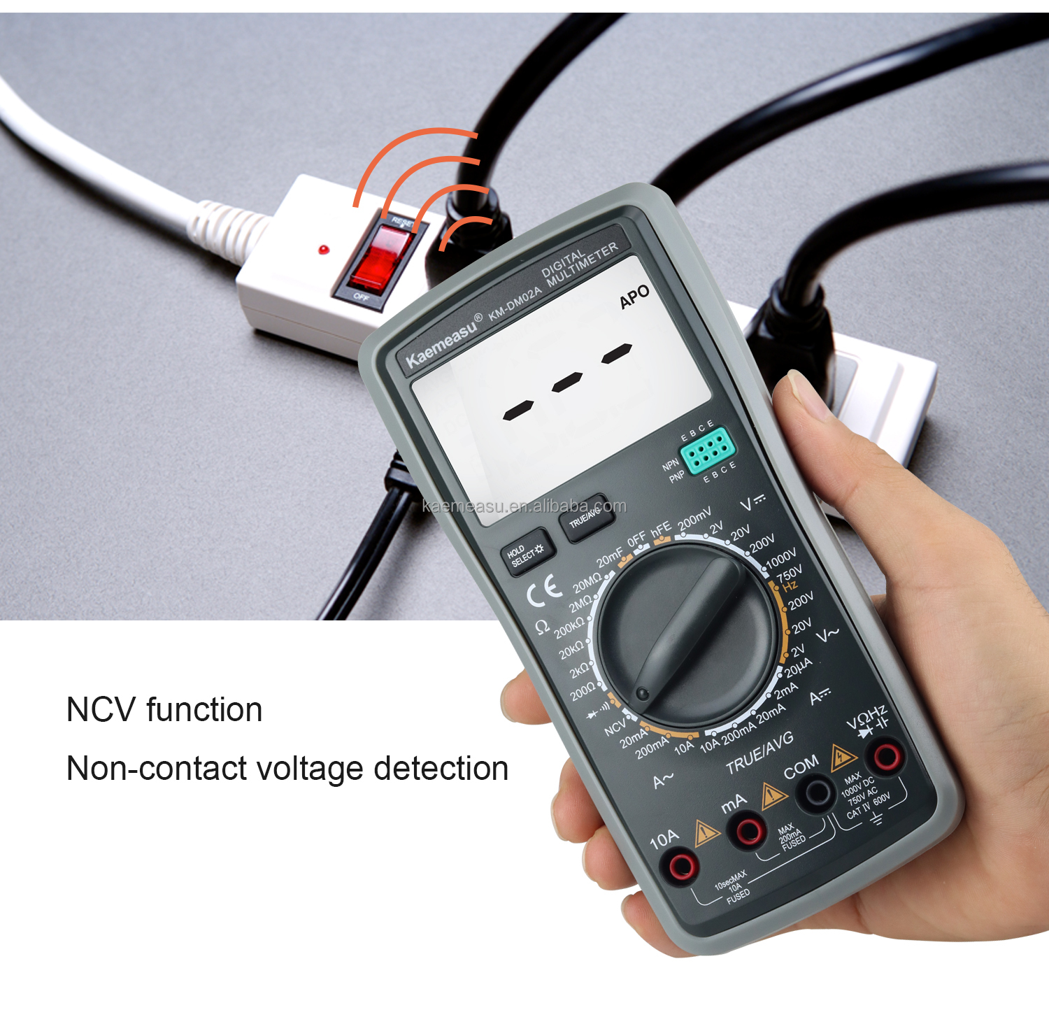 Automotive Digital Multimeters NCV TRMS Bench Voltage Meter Diode Test Continuity Buzzer Multimetro Smart