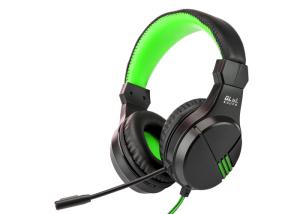 China 3V PS4 PS5 Gaming Headset 25000Hz Green Lightweight Braided Cable wholesale