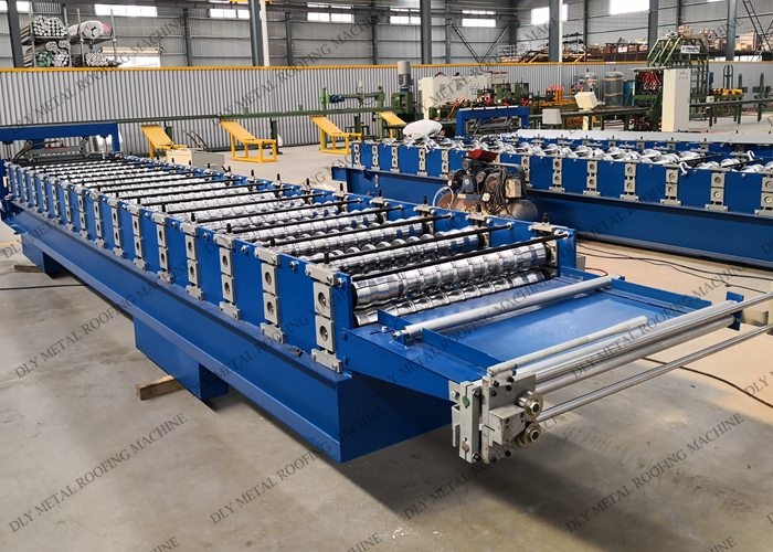 3P Corrugated Iron Sheet Making Machine 8000kg Metal Roof Roll Forming Equipment