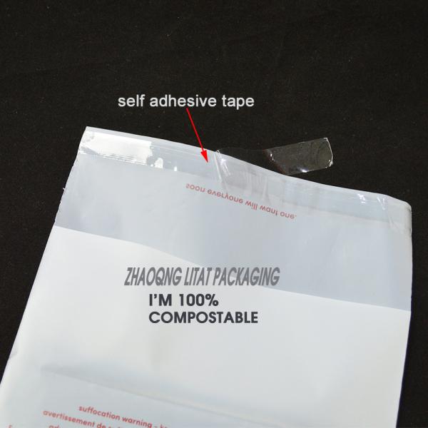 Transparent Clear Biodegradable Self Adhesive Courier Poly Mailer Bags For Clothing
