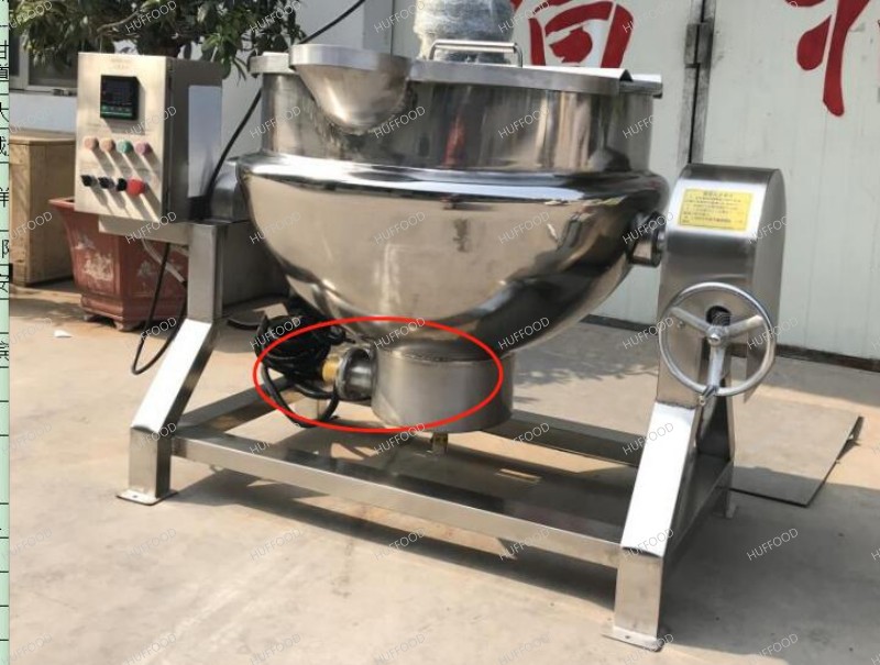 50-800 L Industrial Steam Jacketed Cooking Kettle For Cocoa Beans Peanut Butter Grinder