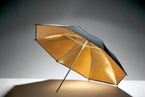China Personalized Photo Studio Umbrella UB-003 Black&amp;Gold 33 wholesale