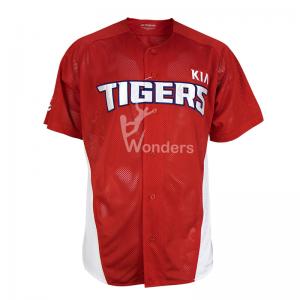 China Men’S Contrast Color Short Sleeve Plus Size Baseball T-Shirt wholesale