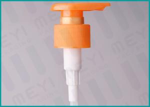 China Orange Shampoo Pump Dispenser , Plastic Liquid Soap Dispenser Pump Replacement wholesale