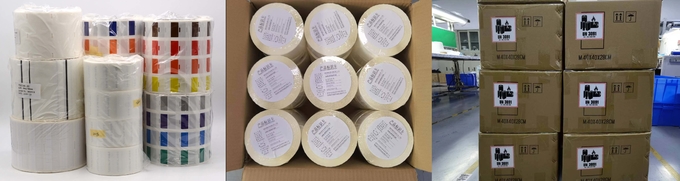 15x100-15mm 1mil White Gloss Transparent Water Resistant Polyester Cable Label 1