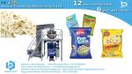 Popcorn snack automatic packaging machine full set stainless steel frame