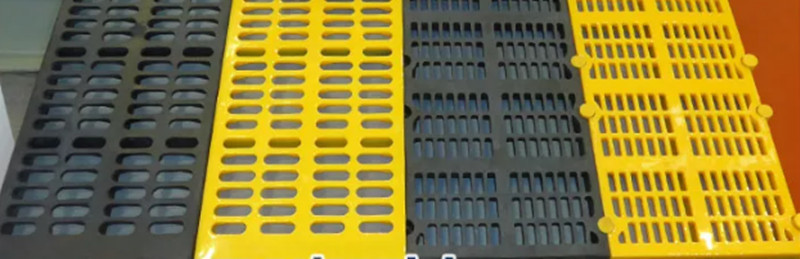 300 X 500mm Rubber Screen Mesh Red Black Mining For Mineral Vibrating