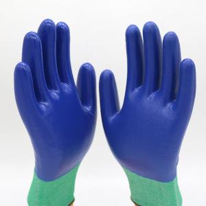 China Hand Protection Nitrile Coated Work Gloves Nitrile Sandy Coated Gloves wholesale