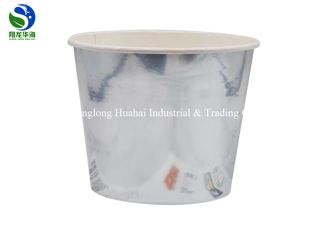 Disposable custom popcorn chicken paper bucket with lid for movie theatre