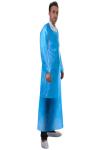 Water / Dust Repellent Disposable Plastic Aprons Unisex With Long Sleeves