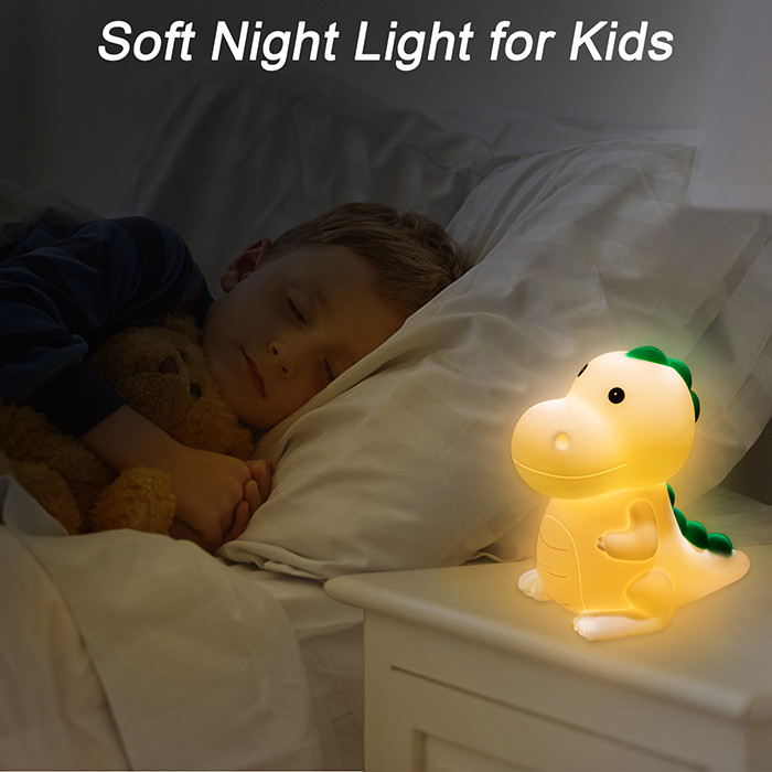 RGB Dinosaur Silicone Night Light Switch Button Control 5V 0.5W
