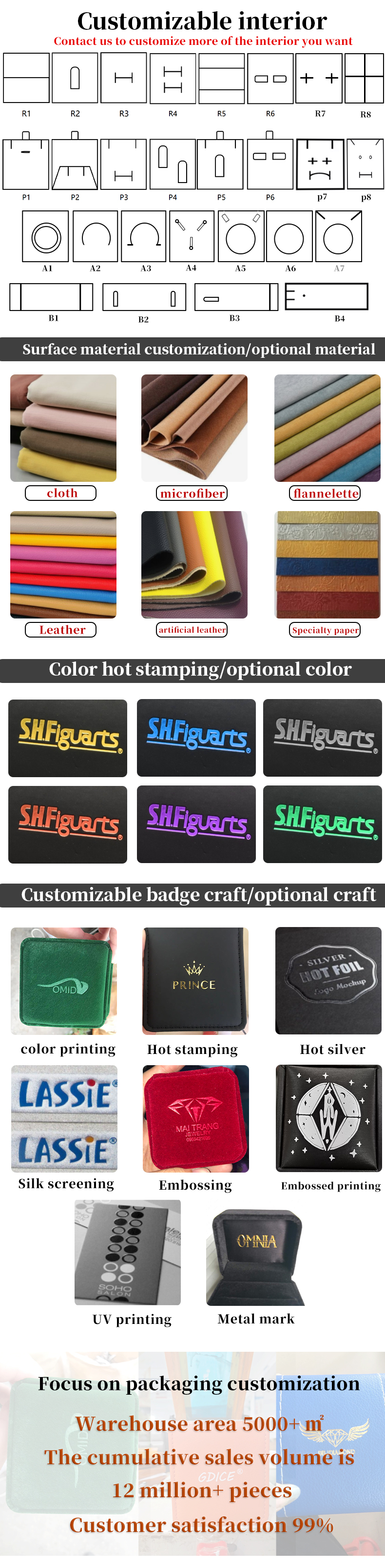 Elegant Velvet Jewelry Storage Box for Custom Earrings Necklaces and Rings Newest Style