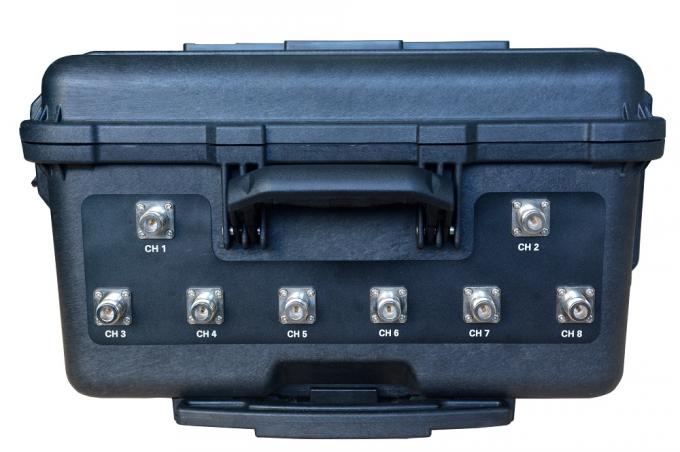 200W High Power Draw Bar Box 8 Channels Mobile Signal Jammer  RF frequncies 315 433 868MHz bomb jammer