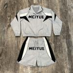 Custom Logo Windbreaker Nylon Sweatshirt Streetwear Vintage Zip up Hoodie and