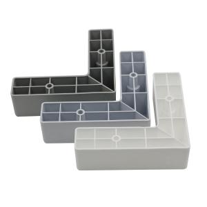 China L Shaped PP 60mm Plastic Furniture Legs Replacement wholesale